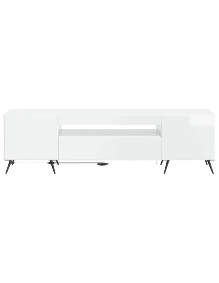 Mobile TV LED Bianco Lucido Legno ingegnerizzato