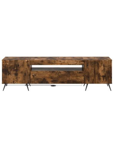 Mobile TV LED Rovere Fumo Legno ingegnerizzato