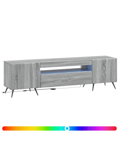 Mobile TV LED Sonoma grigio Legno ingegnerizzato 2