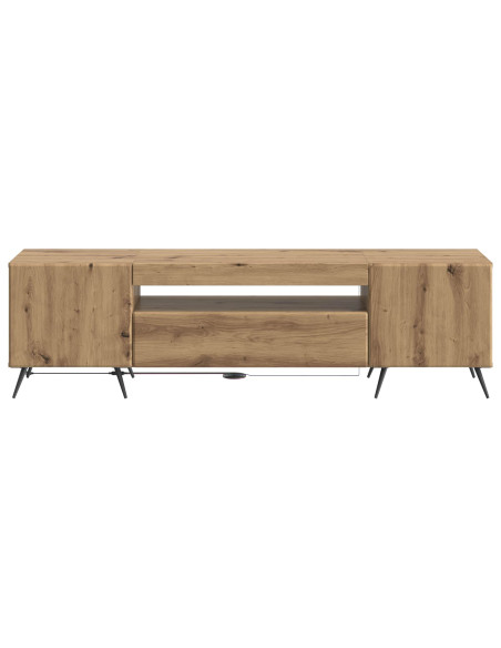 Mobile TV LED Rovere Artigianale Legno ingegnerizzato