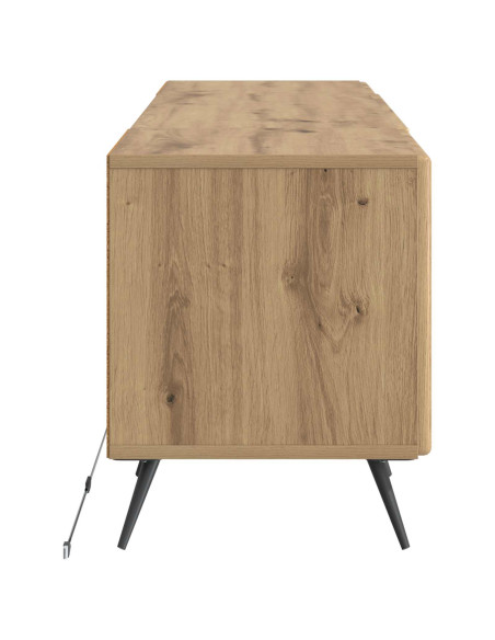 Mobile TV LED Rovere Artigianale Legno ingegnerizzato