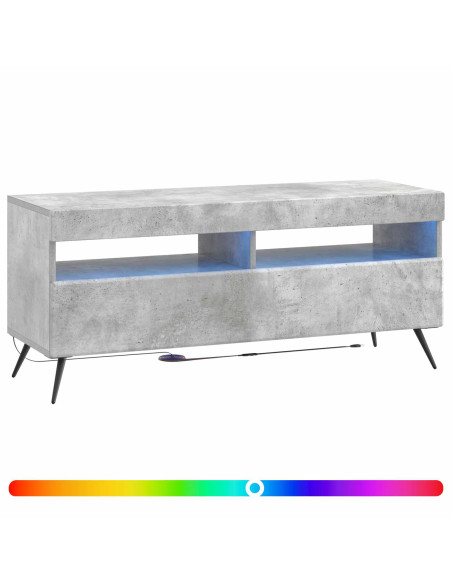Mobile TV LED Grigio Cemento Legno ingegnerizzato