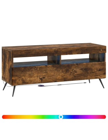 Mobile TV LED Rovere Fumo Legno ingegnerizzato