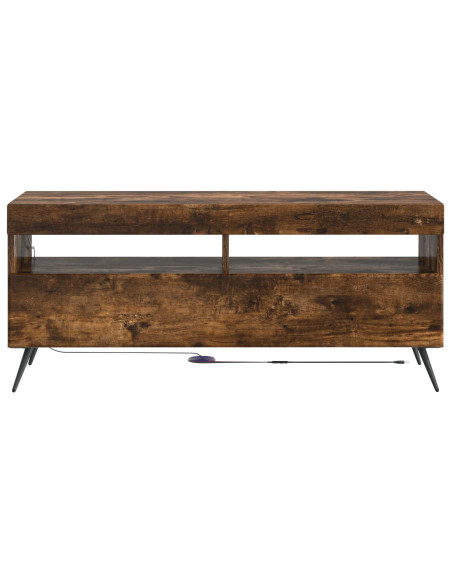 Mobile TV LED Rovere Fumo Legno ingegnerizzato