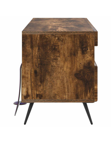 Mobile TV LED Rovere Fumo Legno ingegnerizzato