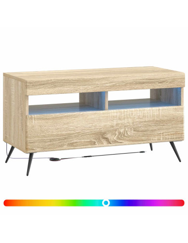 Mobile TV LED Rovere Sonoma Legno ingegnerizzato