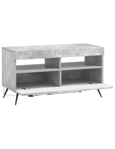 Mobile TV LED Grigio Cemento Legno ingegnerizzato
