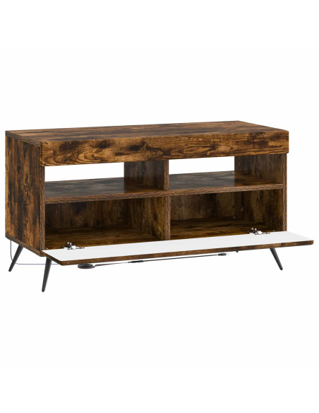Mobile TV LED Rovere Fumo Legno ingegnerizzato