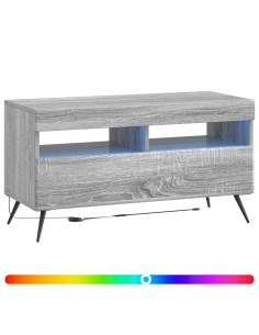 Mobile TV LED Sonoma grigio Legno ingegnerizzato 2
