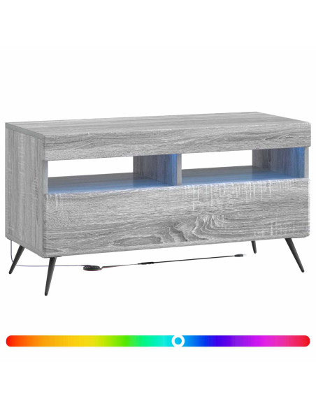 Mobile TV LED Sonoma grigio Legno ingegnerizzato