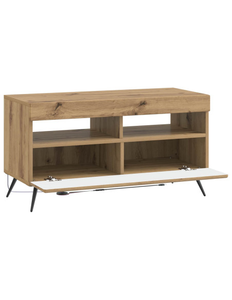 Mobile TV LED Rovere Artigianale Legno ingegnerizzato