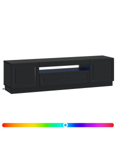 Mobile TV LED Nero Legno ingegnerizzato 2