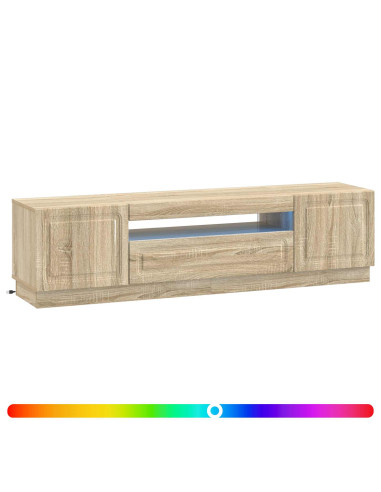 Mobile TV LED Rovere Sonoma Legno ingegnerizzato