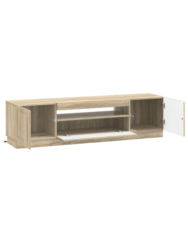 Mobile TV LED Rovere Sonoma Legno ingegnerizzato