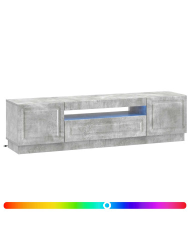 Mobile TV LED Grigio Cemento Legno ingegnerizzato