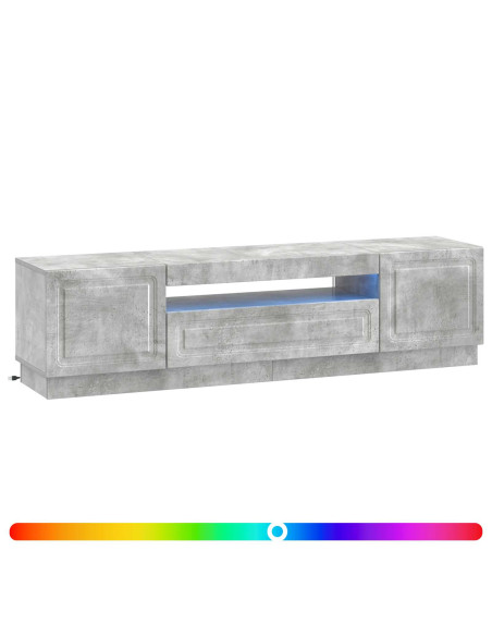 Mobile TV LED Grigio Cemento Legno ingegnerizzato