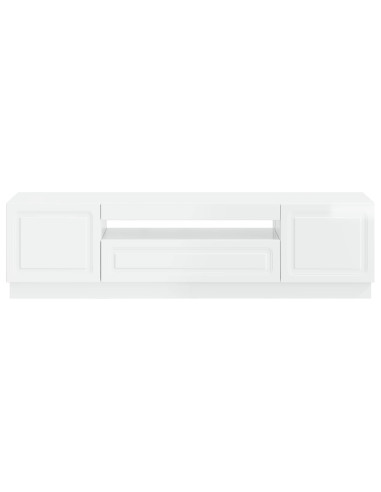 Mobile TV LED Bianco Lucido Legno ingegnerizzato