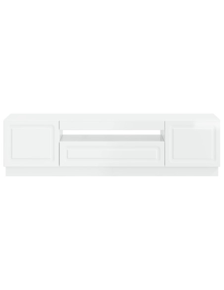 Mobile TV LED Bianco Lucido Legno ingegnerizzato