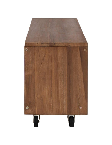 Mobile TV 110 x 30 x 40 cm Naturale Legno di teak solido