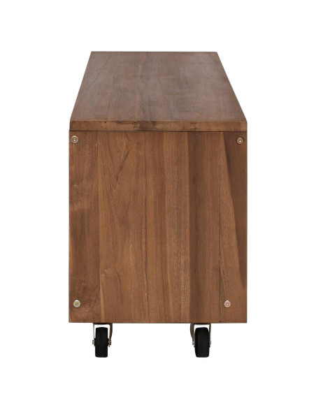 Mobile TV 110 x 30 x 40 cm Naturale Legno di teak solido