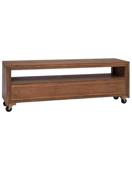 Mobile TV 110 x 30 x 40 cm Naturale Legno di teak solido