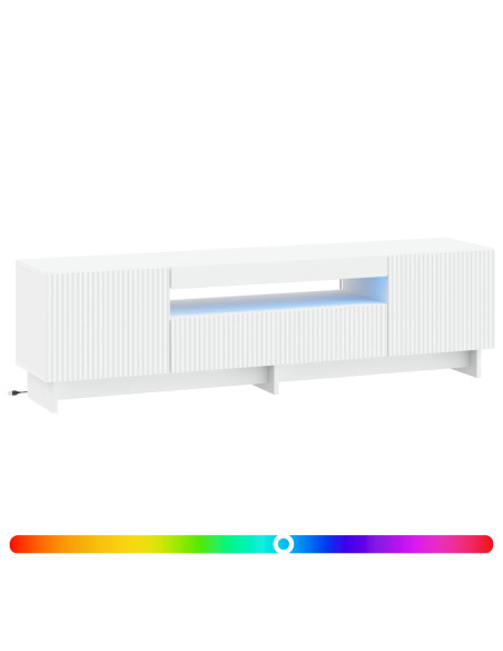 Mobile TV LED Bianco Legno ingegnerizzato
