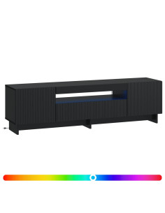 Mobile TV LED Nero Legno ingegnerizzato 2