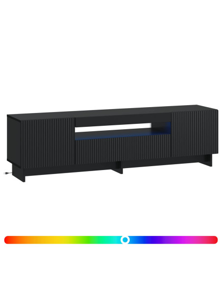 Mobile TV LED Nero Legno ingegnerizzato