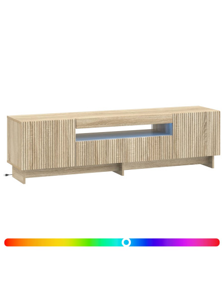 Mobile TV LED Rovere Sonoma Legno ingegnerizzato