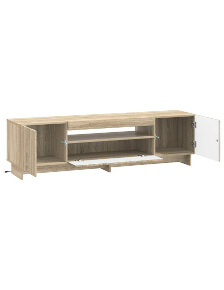 Mobile TV LED Rovere Sonoma Legno ingegnerizzato