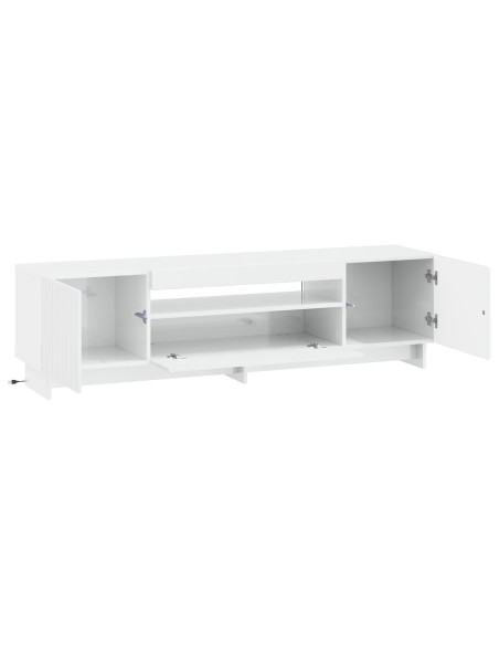 Mobile TV LED Bianco Lucido Legno ingegnerizzato