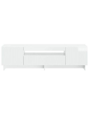Mobile TV LED Bianco Lucido Legno ingegnerizzato
