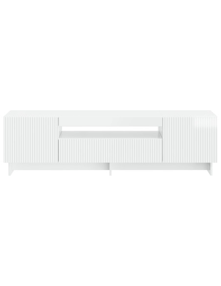 Mobile TV LED Bianco Lucido Legno ingegnerizzato