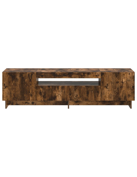 Mobile TV LED Rovere Fumo Legno ingegnerizzato