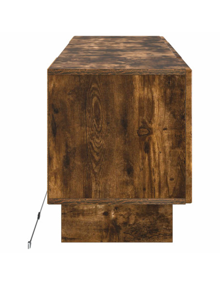 Mobile TV LED Rovere Fumo Legno ingegnerizzato