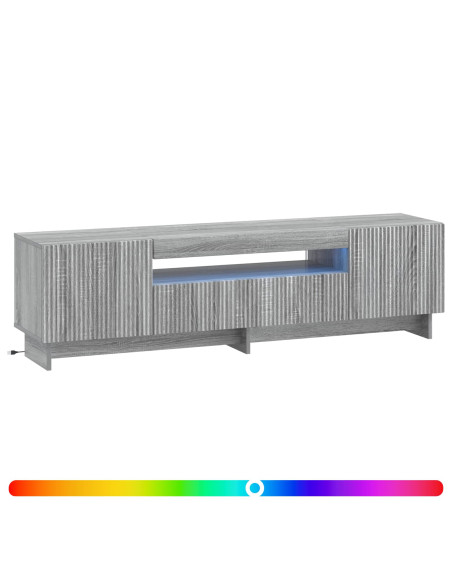 Mobile TV LED Sonoma grigio Legno ingegnerizzato