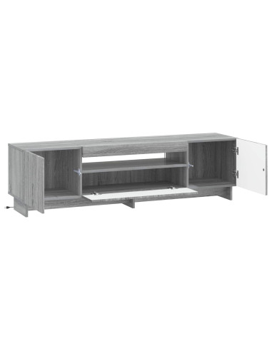 Mobile TV LED Sonoma grigio Legno ingegnerizzato