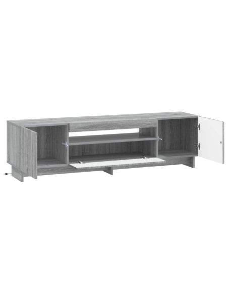 Mobile TV LED Sonoma grigio Legno ingegnerizzato