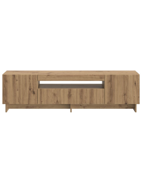 Mobile TV LED Rovere Artigianale Legno ingegnerizzato