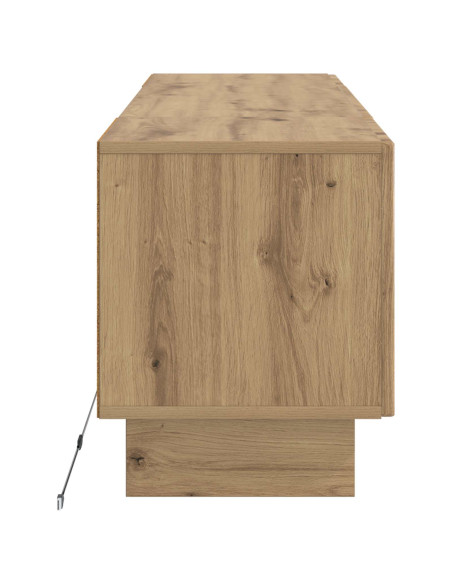 Mobile TV LED Rovere Artigianale Legno ingegnerizzato