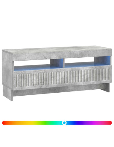 Mobile TV LED Grigio Cemento Legno ingegnerizzato
