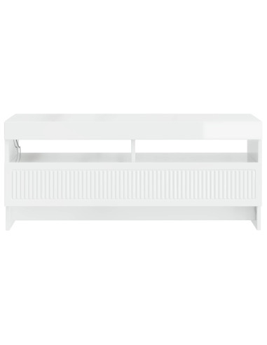 Mobile TV LED Bianco Lucido Legno ingegnerizzato