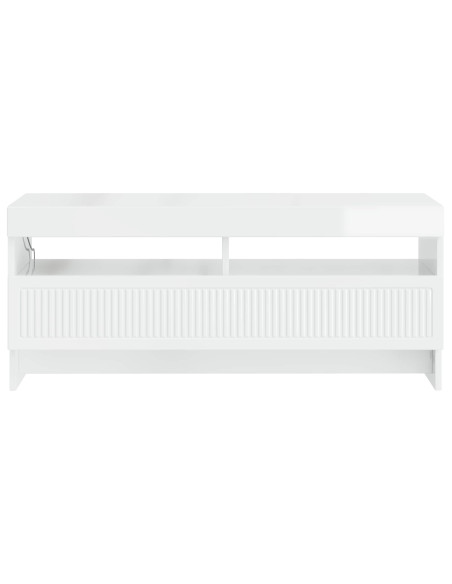 Mobile TV LED Bianco Lucido Legno ingegnerizzato
