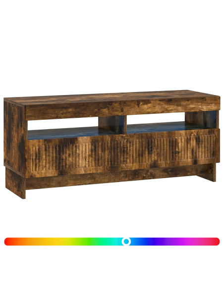 Mobile TV LED Rovere Fumo Legno ingegnerizzato