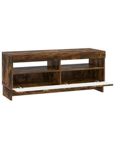 Mobile TV LED Rovere Fumo Legno ingegnerizzato