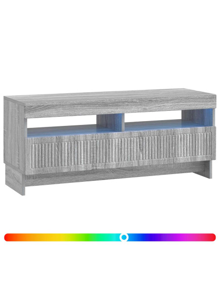 Mobile TV LED Sonoma grigio Legno ingegnerizzato