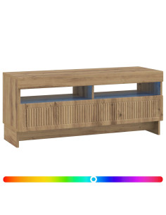 Mobile TV LED Rovere Artigianale Legno ingegnerizzato 2