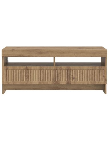 Mobile TV LED Rovere Artigianale Legno ingegnerizzato