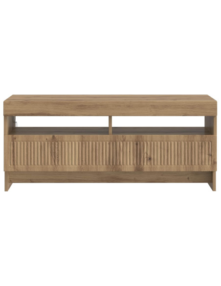 Mobile TV LED Rovere Artigianale Legno ingegnerizzato
