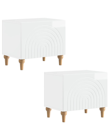 Mobile TV Bianco Lucido Legno ingegnerizzato